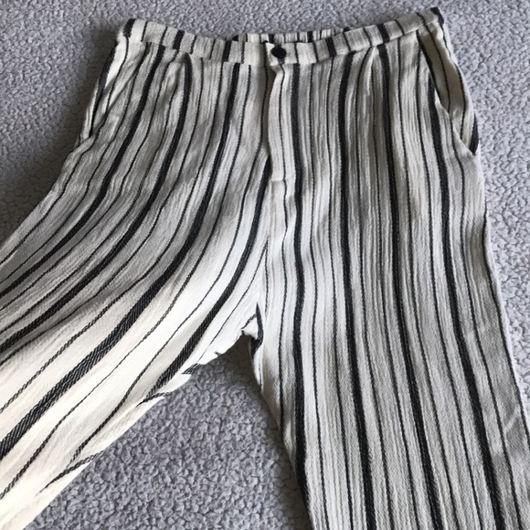 Zara baggy textured striped trousers S New - Picture 7 of 14